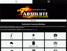 Tablet Screenshot of absolutewindowtintingsolutions.com